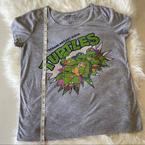 TMNT, Graphic Tee, T-Shirt, Gray, XL - Picture 6 of 12